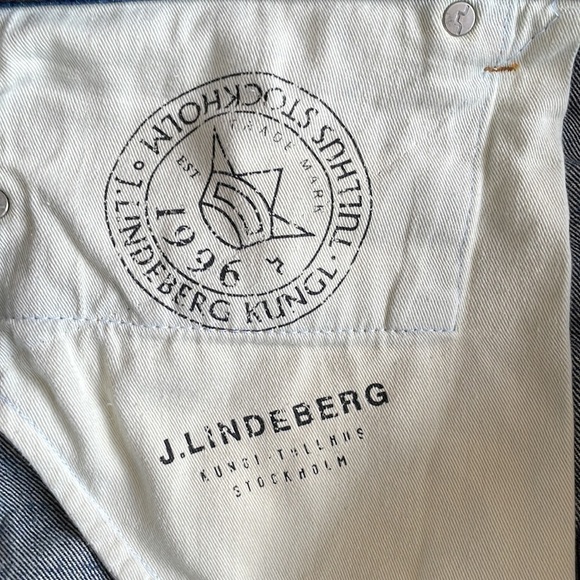 J. Lindberg Distressed Hemmed Jeans Size 38x27 - Picture 4 of 8